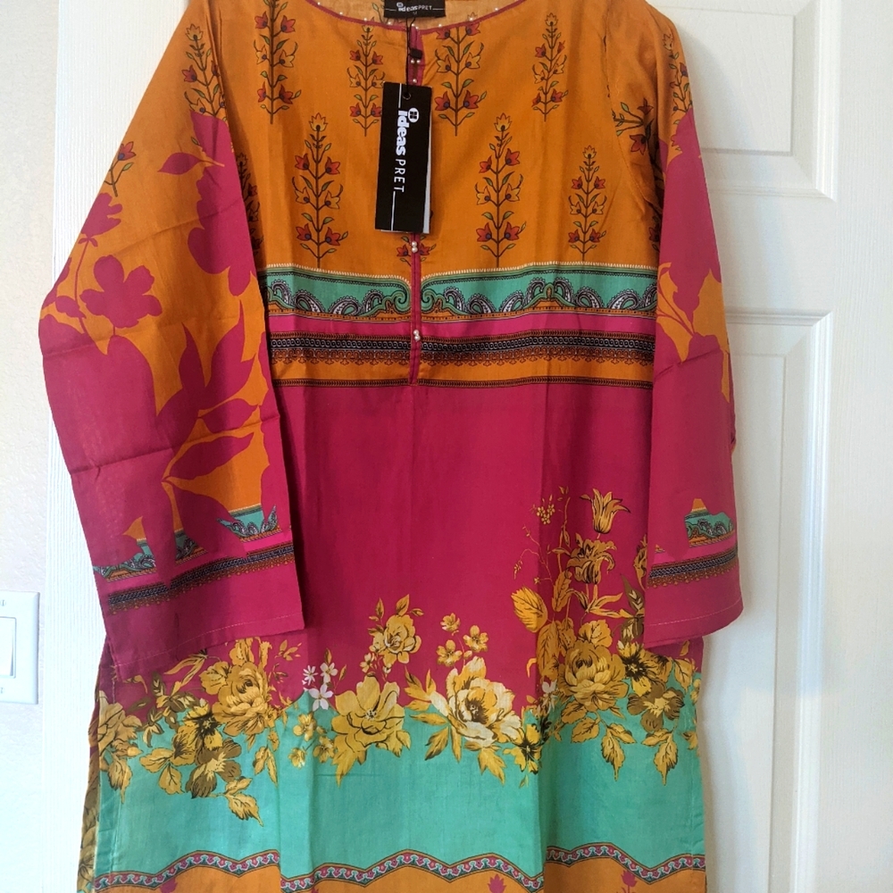 New Gul Ahmed stylish lawn kurta